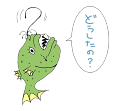 Palmtop Atlantic footballfish sticker #4689173