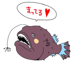 Palmtop Atlantic footballfish sticker #4689183