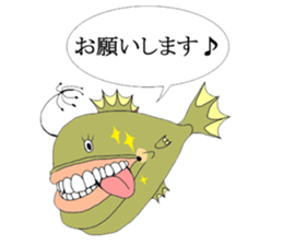 Palmtop Atlantic footballfish sticker #4689203