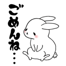 Rabbit & hamster stamp sticker #4689658