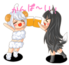 Me of a sheep sticker #4689797