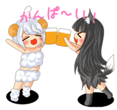 Me of a sheep sticker #4689797