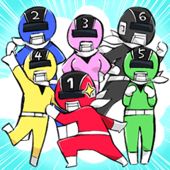 6 colors sentai