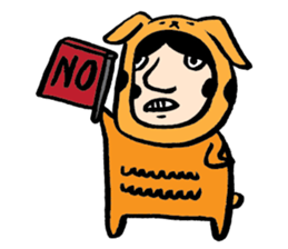 Mr. Big Nose zoo sticker #4691714