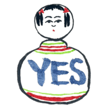 Traditional Kokeshi (Naruko-style) sticker #4691933