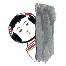 Traditional Kokeshi (Naruko-style) sticker #4691940