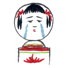 Traditional Kokeshi (Naruko-style) sticker #4691947