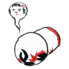 Traditional Kokeshi (Naruko-style) sticker #4691950