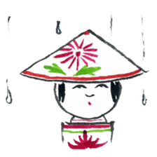 Traditional Kokeshi (Naruko-style) sticker #4691957