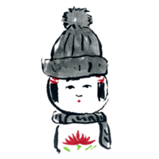 Traditional Kokeshi (Naruko-style) sticker #4691959