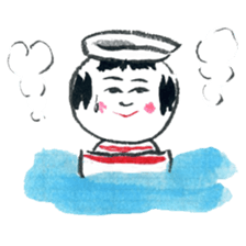 Traditional Kokeshi (Naruko-style) sticker #4691962