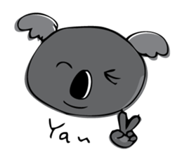 Koala word sticker #4692289