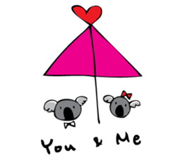 Koala word sticker #4692293