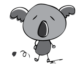 Koala word sticker #4692298