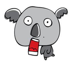 Koala word sticker #4692301