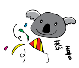 Koala word sticker #4692305