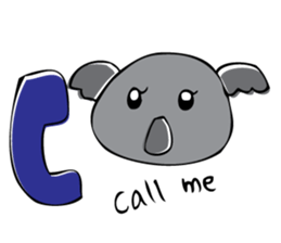 Koala word sticker #4692316