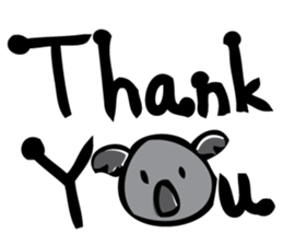 Koala word sticker #4692318