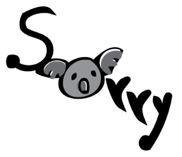 Koala word sticker #4692319