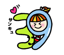 Ponytail-chun sticker #4692529