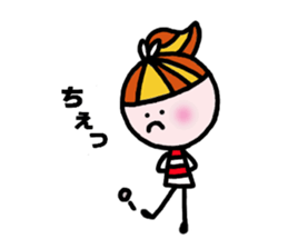 Ponytail-chun sticker #4692554