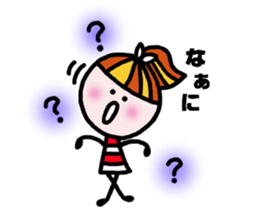 Ponytail-chun sticker #4692555