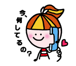 Ponytail-chun sticker #4692556