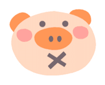 A not-so-slim piggy - "Debuta" sticker #4693611
