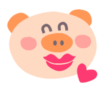 A not-so-slim piggy - "Debuta" sticker #4693625