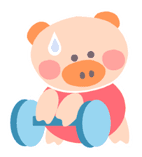 A not-so-slim piggy - "Debuta" sticker #4693637