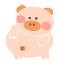 A not-so-slim piggy - "Debuta" sticker #4693644