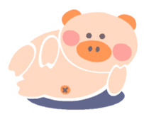 A not-so-slim piggy - "Debuta" sticker #4693645