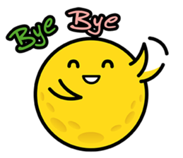 Moon's wish. sticker #4693887