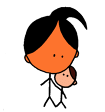 Family that has a round face sticker #4693916