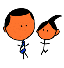 Family that has a round face sticker #4693922