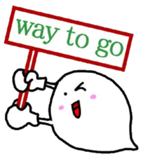 Ill haunted her with a smile sticker #4694054