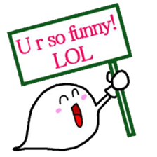 Ill haunted her with a smile sticker #4694060