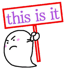 Ill haunted her with a smile sticker #4694064