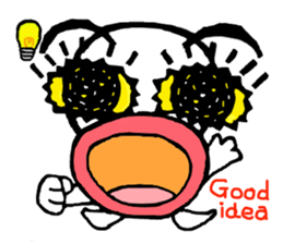 protrude eyes sticker #4694336