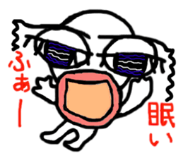 protrude eyes sticker #4694349