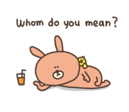 usako and piyoko (English) sticker #4694368