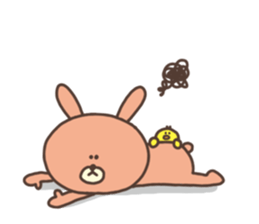 usako and piyoko (English) sticker #4694373