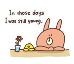 usako and piyoko (English) sticker #4694375