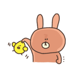 usako and piyoko (English) sticker #4694381