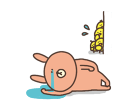 usako and piyoko (English) sticker #4694382