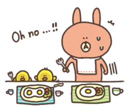 usako and piyoko (English) sticker #4694383