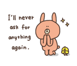 usako and piyoko (English) sticker #4694387