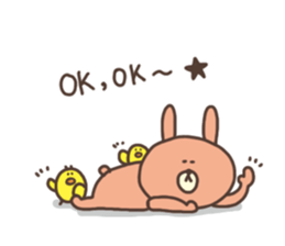 usako and piyoko (English) sticker #4694389