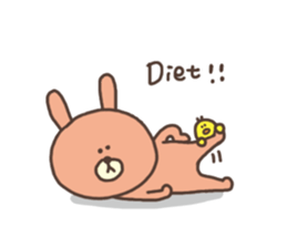 usako and piyoko (English) sticker #4694390