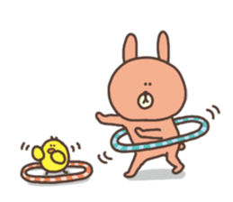 usako and piyoko (English) sticker #4694391